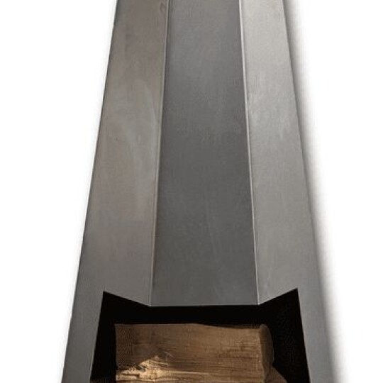 calfire apollo two outdoor modern chimenea 172 p