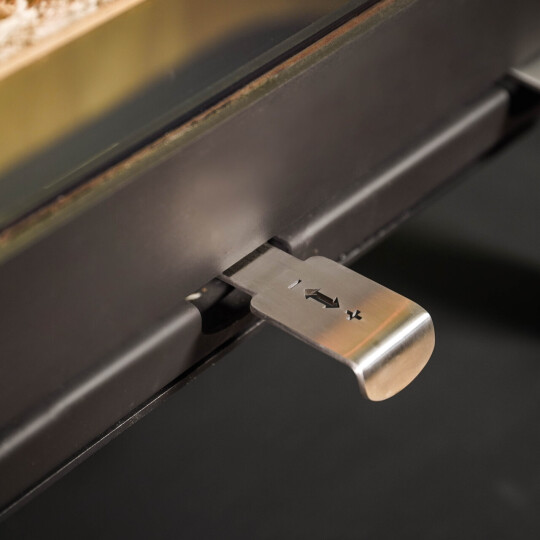 Purevision Linear Stove Air Control Slider Open