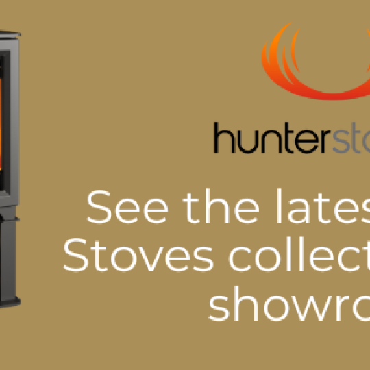 Hunter Stoves Showroom Banner Double Door