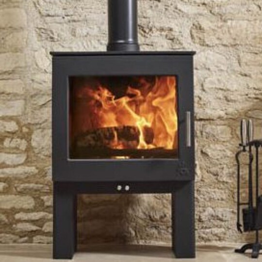 Sherford Slimline 5 High in Black with Stainless Steel Handle and Stainless Steel Airwa